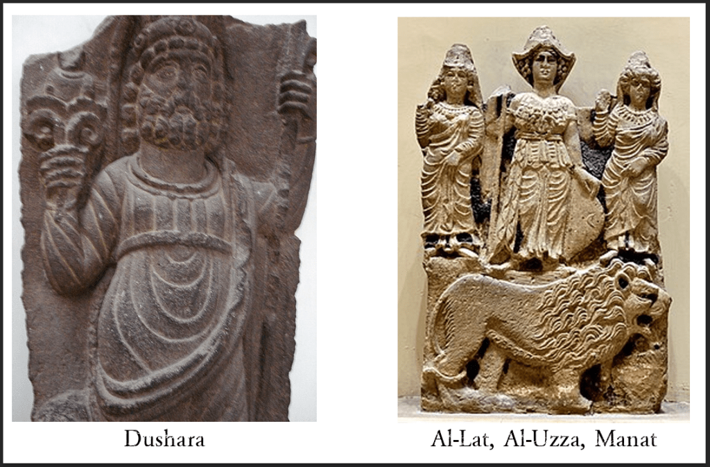 Dushara, Al-Lat, Al-Uzza, Manat